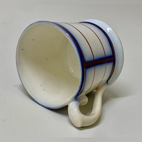 19th Century Antique Gaudy Welsh Rare Unrecorded Pattern Miniature Child's Mug - Picture 5 of 16